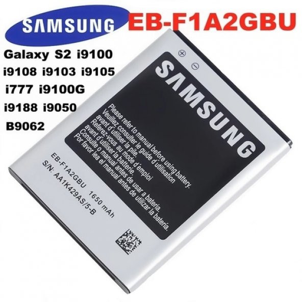 Day Orijinal Samsung Galaxy i9100 EB-F1A2GBU Garantili 1650mAh Pil (Uzun Ömürlü Batarya) CEPTELB001213 ürün görseli 1