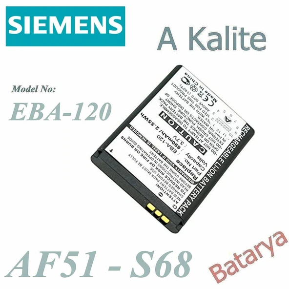Siemens AF51 S68 V30145-K1310-X394 Batarya Pil EBA-120 battery CEPTELB001472 ürün görseli 1