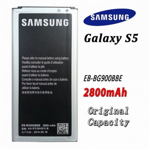 Day Samsung Galaxy G900T EB-BG900BBE EB-BG900BBU EB-BG900BBC Garantili 2800mAh Pil Batarya CEPTELB001634 ürün görseli 1