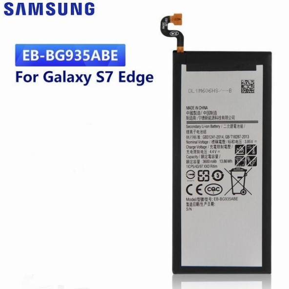 Day Samsung Galaxy S7 EDGE EB-BG935ABE 3600mAh Pil Batarya Orijinal Uzun Ömürlü Yüksek Kapasite CEPTELB004278 ürün görseli 1