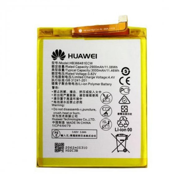 Day Huawei Honor 7A HB366481ECW 3000 mAh Batarya Pil Orijinal Uzun Ömürlü Yüksek Kapasite CEPTELB008546 ürün görseli 1