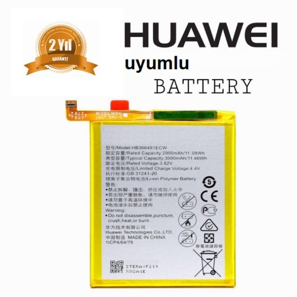 Day Huawei Nova G9 HB366481ECW 3000 mAh Batarya Pil Orijinal Uzun Ömürlü Yüksek Kapasite CEPTELB009103 ürün görseli 1