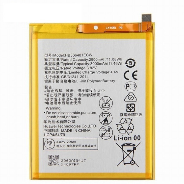 Day Huawei Honor 7A HB366481ECW 3000 mAh Batarya Pil Orijinal Uzun Ömürlü Yüksek Kapasite CEPTELB009530 ürün görseli 1