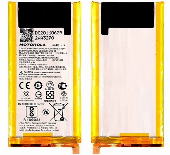 GL40 Original Battery Batarya Pil Motorola Moto Z Play Droid XT1635 3510mAh CEPTELB010431 ürün görseli 1