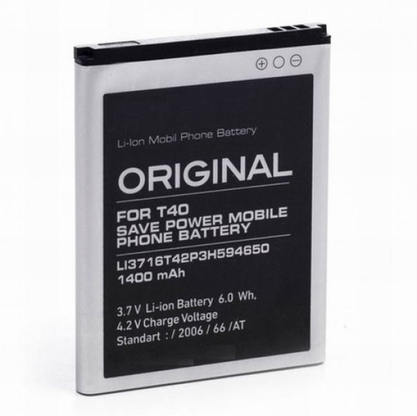Day ZTE U795 Li3716T42P3h594650 (1400 mAh Batarya Pil Orijinal Uzun Ömürlü Yüksek Kapasite) CEPTELB010612 ürün görseli 1