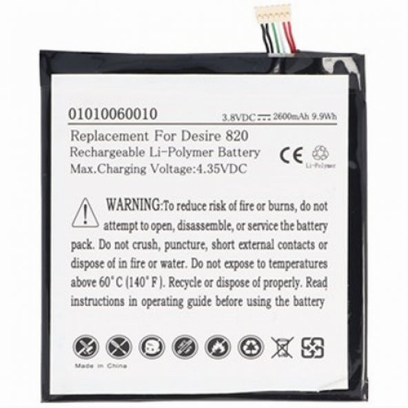 Day HTC DESİRE 826W ( B0PF6100 2600 mAh Batarya Pil Orijinal Uzun Ömürlü Yüksek Kapasite) CEPTELB011297 ürün görseli 1