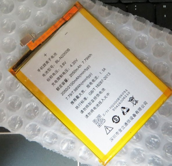 Day Gionee GN9005 ELIFE S5.1 Bl-N2000B 2050 mAh Batarya Pil Orijinal Uzun Ömürlü Yüksek Kapasite CEPTELB011938 ürün görseli 1