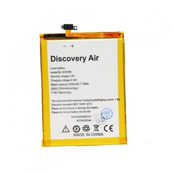 Day Gionee GN9005 ELIFE S5.1 Bl-N2000B 2050 mAh Batarya Pil Orijinal Uzun Ömürlü Yüksek Kapasite CEPTELB011954 ürün görseli 1