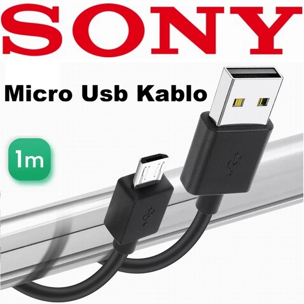 Sony Ericsson Micro USB Data Kablosu ve Şarj Kablosu (100 cm) CEPTELB018546 ürün görseli 1