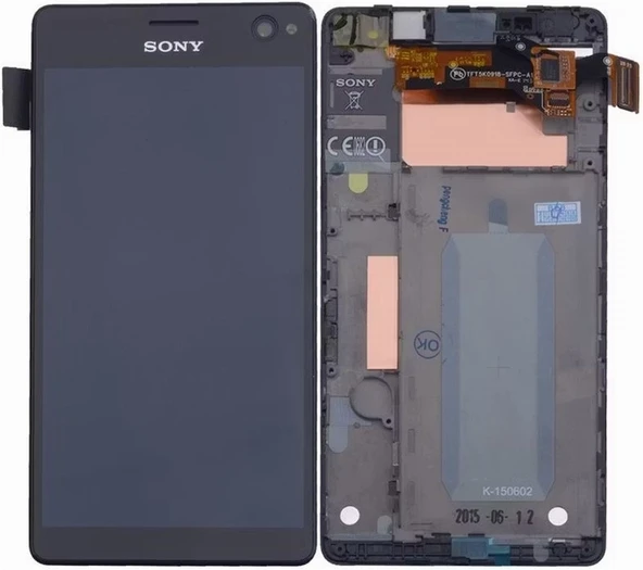 Sony Xperia C4 Dokunmatik Siyah Çıtalı Lcd Ekran CEPTELB018878 ürün görseli 1
