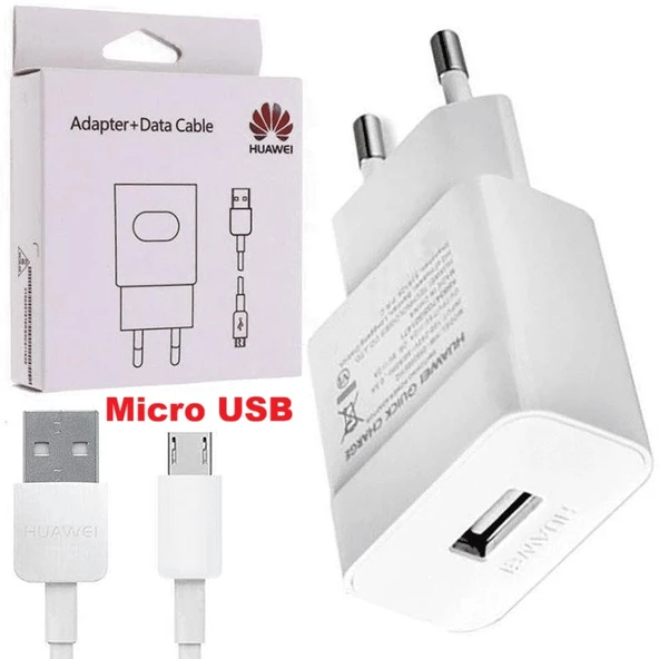 3.0 Qualcomm Huawei HW-059200EHQ Şarj Aleti + Micro Usb Kablo %100 Orjinal 18W 9.0V 2 Amper CEPTELB018918 ürün görseli 1