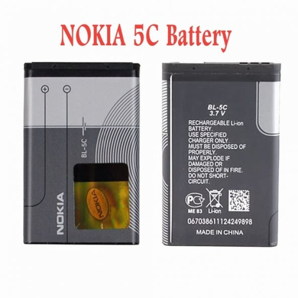Day Nokia BL-5C 6680 (BL5c 1020 mAh Batarya Pil Orijinal Uzun Ömürlü Yüksek Kapasite) CEPTELB019033 ürün görseli 1
