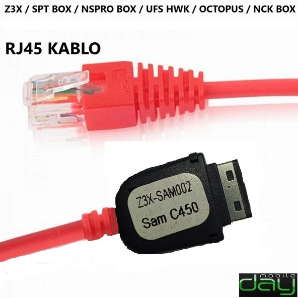 C450 SAMSUNG KABLO Z3X / SPT BOX / NSPRO BOX / UFS HWK / OCTOPUS / NCK BOX ürün görseli 1