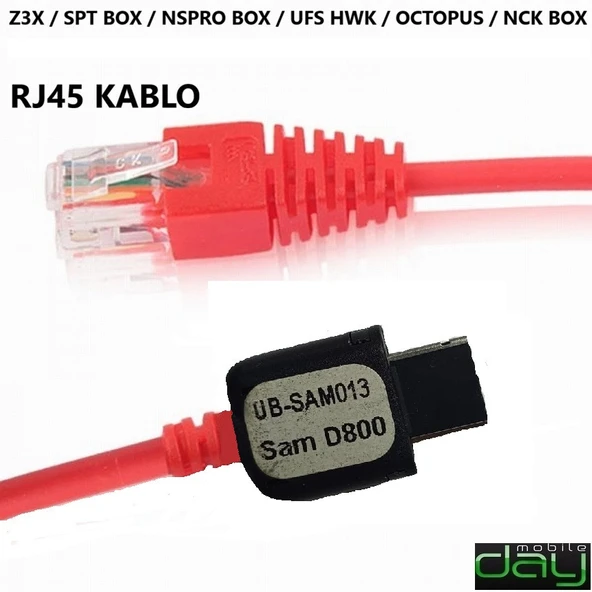 D800 SAMSUNG KABLO Z3X / SPT BOX / NSPRO BOX / UFS HWK / OCTOPUS / NCK BOX CEPTELB019315 ürün görseli 1