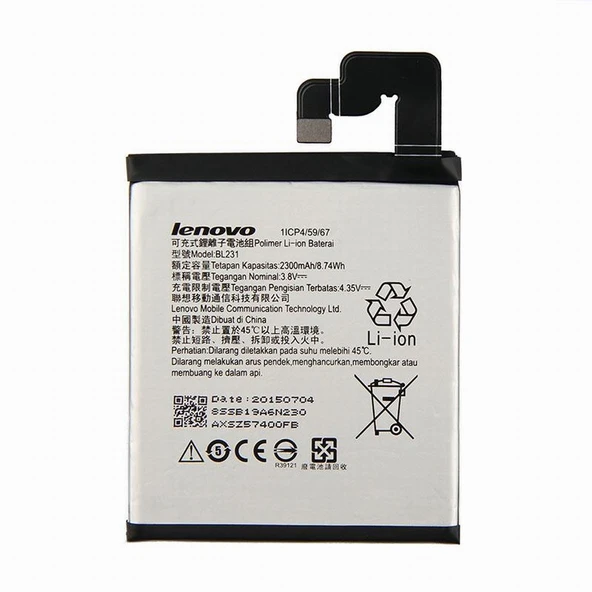 Original High Quality BL231 Battery For Lenovo VIBE X2 X2-TO X2-CU S90T S90U S90 2300mAh ürün görseli 1