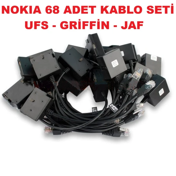 68 Adet Nokia Kablo Seti Ufs Jaf Griffin Program Kablo Seti CEPTELB019667 ürün görseli 1