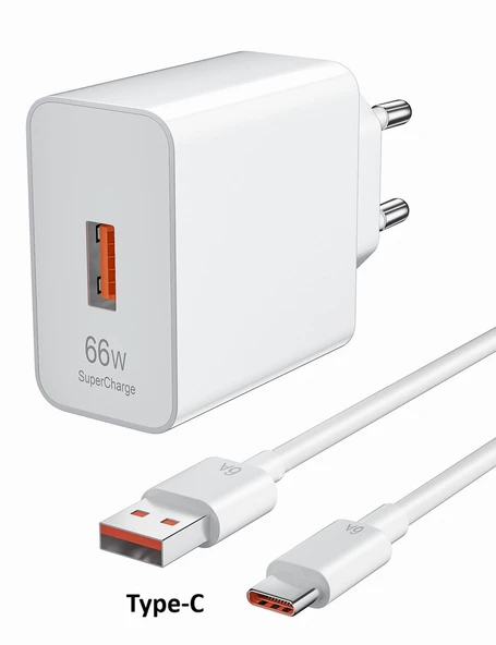 Huawei Super Charge 66W 6A Hızlı Şarj Aleti 100CM Type-C Kablo 2 YIL İTHALATCI GARANTİLİ 001 ürün görseli 1