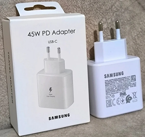 Samsung Ep-Ta845Xwegww 45W Turbo Hızlı Şarj Cihazı Beyaz (KABLOSUZ) CEPTELB020099 ürün görseli 1