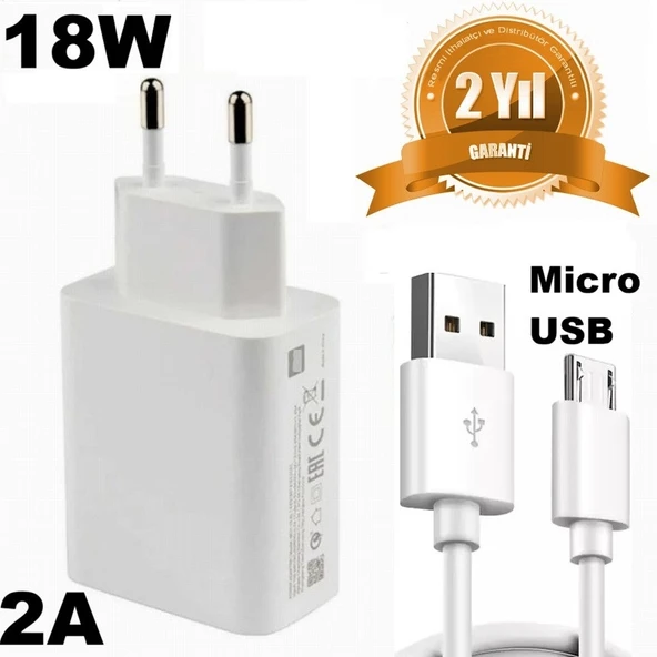 18W 2A Micro USB Tüm Cep Telefonlarını Şarj Eder (2 YIL İTHALATÇI GARANTİLİ) CEPTELB020821 ürün görseli 1