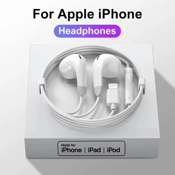 MMTN2FE/A Apple EarPods iPhone 7/7-Plus 8/8-Plus (X/XS/XS-MAX.12/13-PRO/14-PRO MAX CEPTELB020849 ürün görseli 1