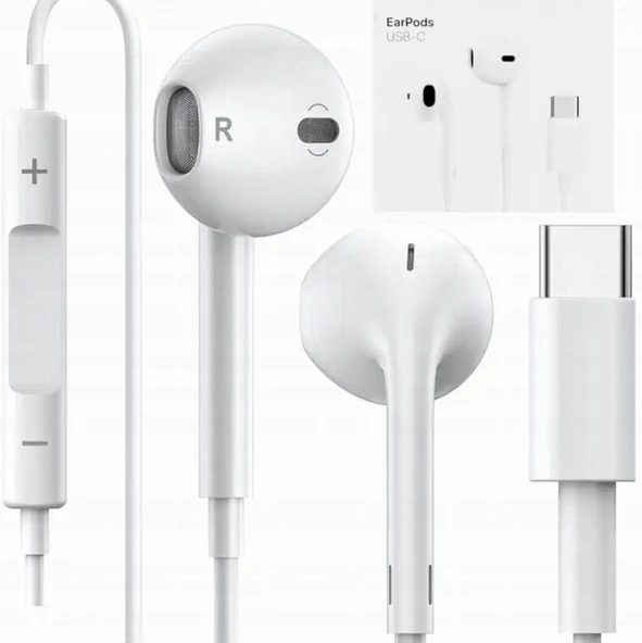 Original Apple USB-C EarPods MTJY3ZM/A Kulaklık iPhone 15 15 Pro 15Pro Max 16 16e 17 17 Plus 17 Pro 17 Pro Max CEPTELB021271 ürün görseli 1