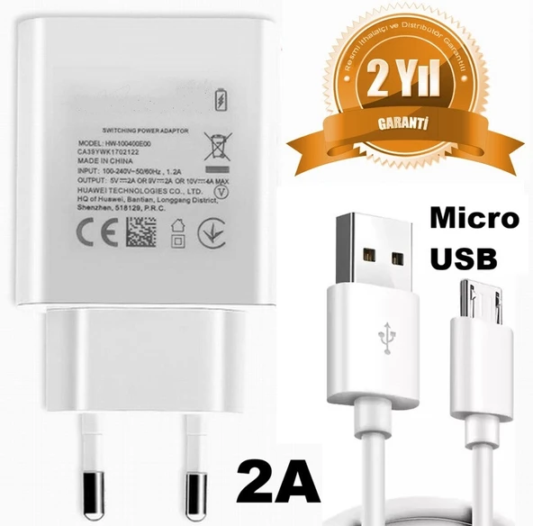 22W 2A Micro-USB Tüm Cep Telefonlarını Şarj Eder (2 YIL İTHALATÇI GARANTİLİ) CEPTELB021702 ürün görseli 1