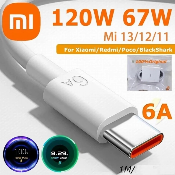 Xiaomi USB - Type-C 6A/120W (100 cm) CEPTELB024073 ürün görseli 1
