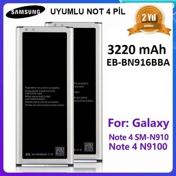 Samsung Galaxy Note 4 N9100 EB-BN910BBE Uyumlu Batarya Pil CEPTELB024176 ürün görseli 1