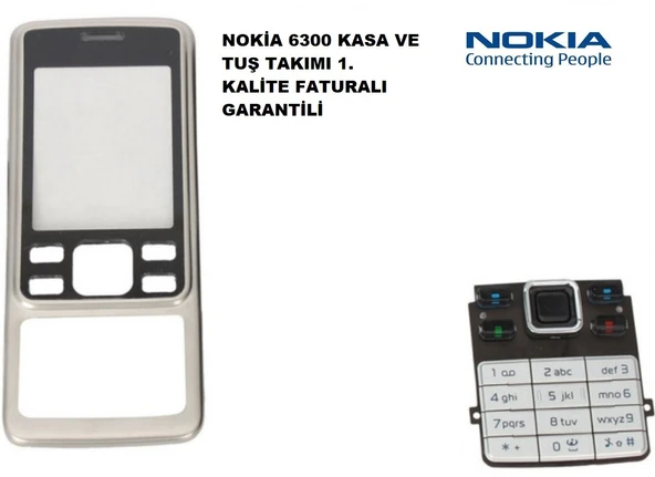Nokia 6300 Ön Kasa Ve Tuş Takımı Gri Renk CEPTELB025149 ürün görseli 1
