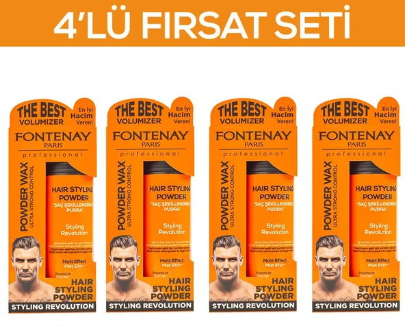 Fontenay Saç Şekillendirici Pudra Toz Wax Ultra Strong 20gr X4 4'LÜ WAX SET ürün görseli 1