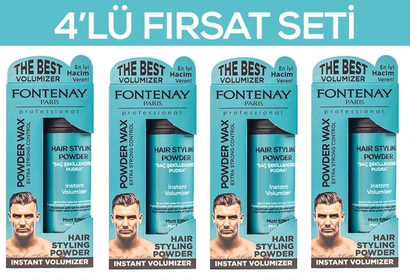 Fontenay Saç Şekillendirici Pudra Toz Wax Mat Effect 20gr X4 4'LÜ WAX SET ürün görseli 1