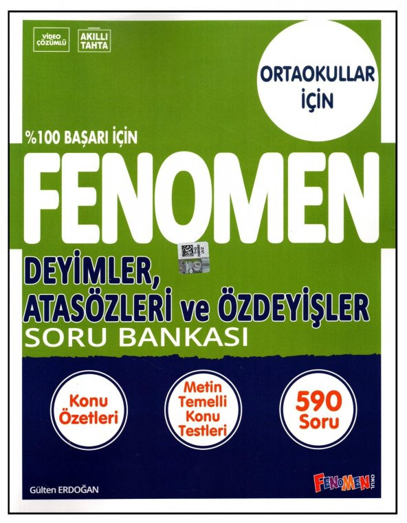 Fenomen 5,6,7 ve 8. Sınıf Deyimler, Atasözleri ve Özdeyişler Soru Bankası ürün görseli 1