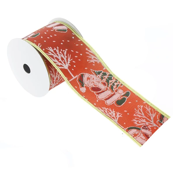 6,5cm X 2,7metre Noel Babalı Kurdela ürün görseli 1