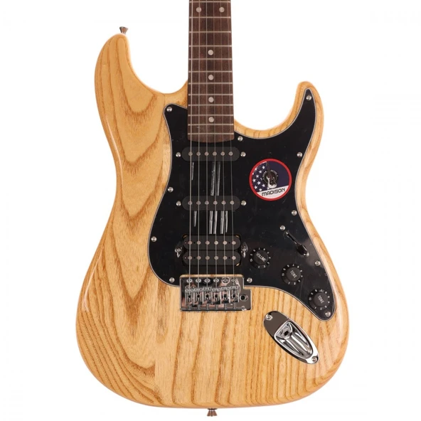 Madison MEG-2NS Naturel Elektro Gitar - Resim 5
