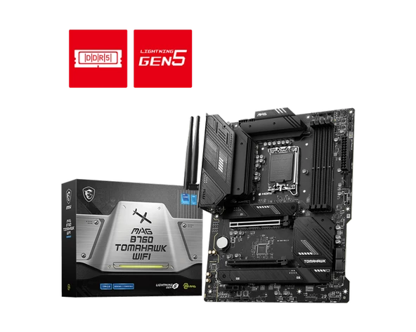 MSI MAG B760 TOMAHAWK WIFI DDR5 7000(OC) ATX 1700p ürün görseli 1
