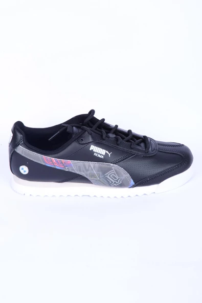 Puma 307780-01 Bmw Mms Roma Via Siyah-Beyaz Erkek Spor Ayakkabı ürün görseli 1