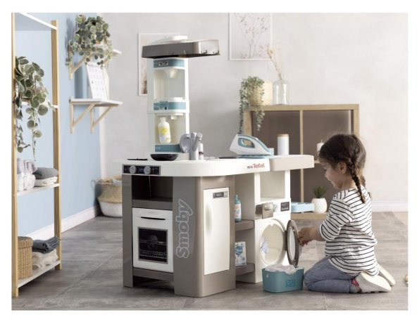 Smoby Tefal Stüdyo Çamaşır Makineli Mutfak Seti 311050 - Resim 3