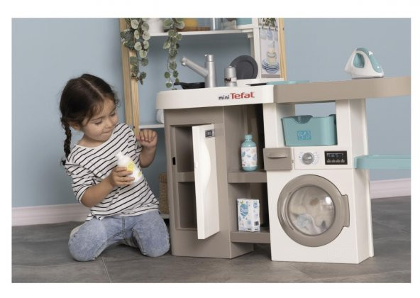 Smoby Tefal Stüdyo Çamaşır Makineli Mutfak Seti 311050 - Resim 4