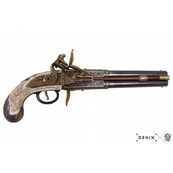 Denix Koleksiyon Grubu-ÇİFT NAMLULU TERS ÇEVİRME TABANCASI, BİRLEŞİK KRALLIK, 1750-JDNX1264 ürün görseli 1