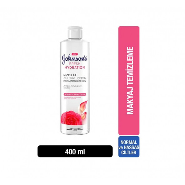 Johnson's Gül Suyu Özlü Micellar Makyaj Temizleme Suyu 400 ML ürün görseli 1