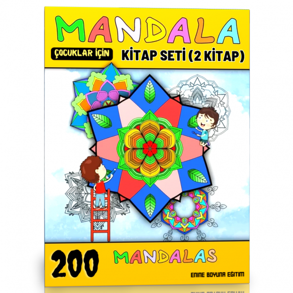 Çocuklar İçin Mandala Kitap Seti (200 Seçilmiş Mandala) ürün görseli 1