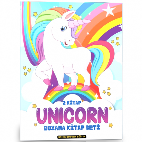 Sevimli Unicorn Boyama Kitap Seti (2 Kitap) ürün görseli 1