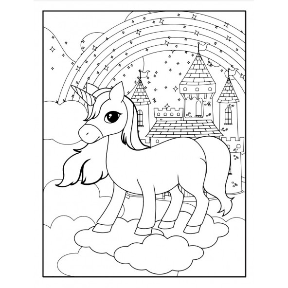 Sevimli Unicorn Boyama Kitap Seti (2 Kitap) - Resim 6