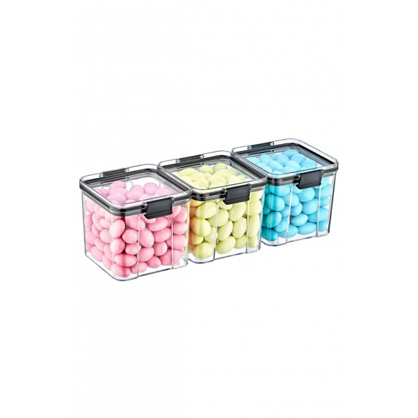 Bilmar Saklama Kilitli Kapları 3 Lü Set Orta 3 X 700 ml ürün görseli 1