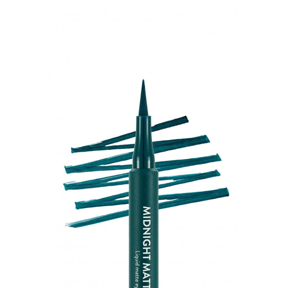 Mat Likit KalemFLORMAR  Eyeliner (YEŞİL) - Resim 3