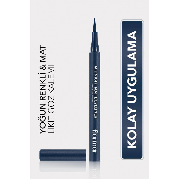 FLORMAR Mat Likit Kalem Eyeliner (LACİVERT) ürün görseli 1