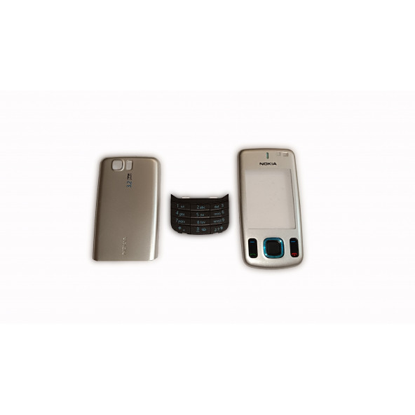 Nokia 6600s Kapak Nokia 6600s uyumlu Gri ön Kapak Arka Kapak ve Tuş Takımı ürün görseli 1