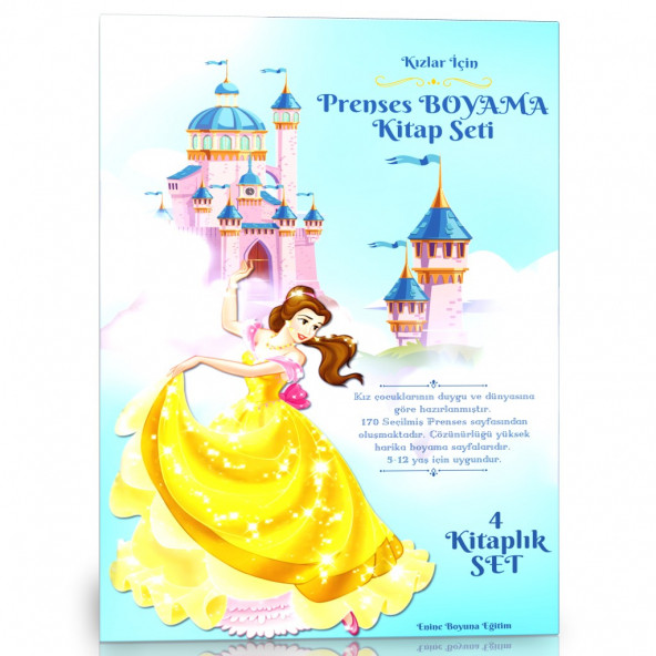 Kızlar İçin Prenses Boyama Kitap Seti (4 Kitap) ürün görseli 1