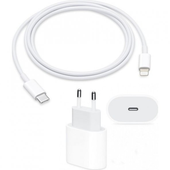 Orjinal Apple Watch SE 20W Hızlı Şarj Aleti Seti USB-C MHJE3TU-A + MQGJ2ZM/A (Kablo Dagil) APLEE20W00239 ürün görseli 1
