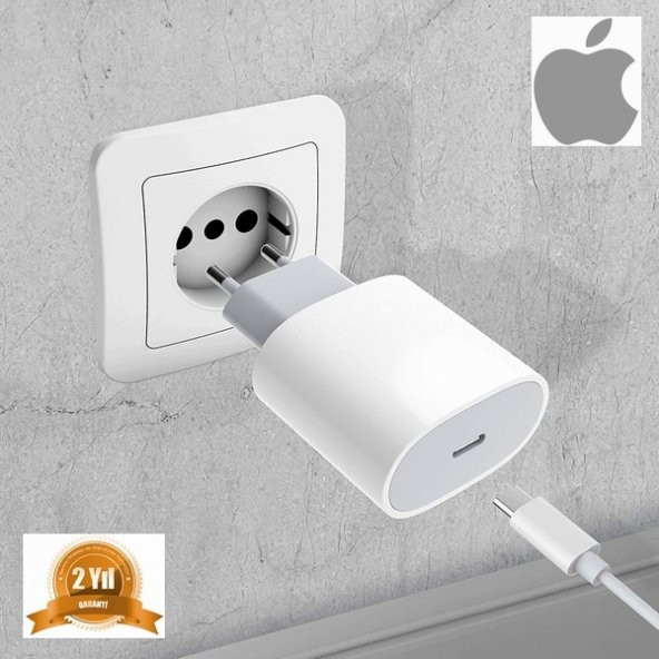 Orjinal Apple iPhone 11 Pro 20W Hızlı Şarj Aleti Seti USB-C MHJE3TU-A + MQGJ2ZM/A (Kablo Dagil) APLEE20W00300 ürün görseli 1